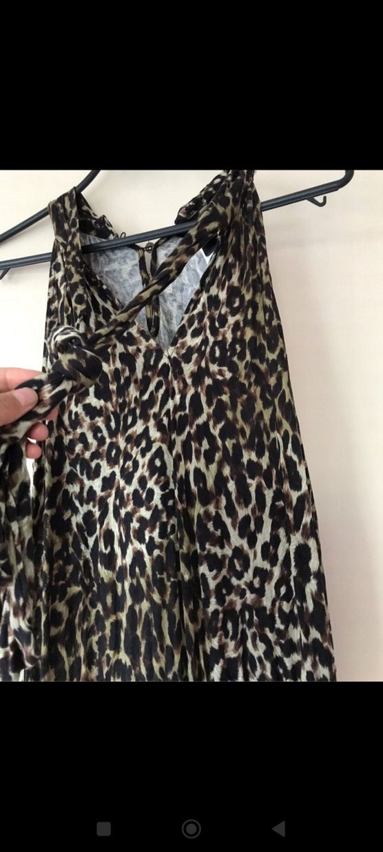 Bohem Leopar Desenli  Elbise - Görsel 2