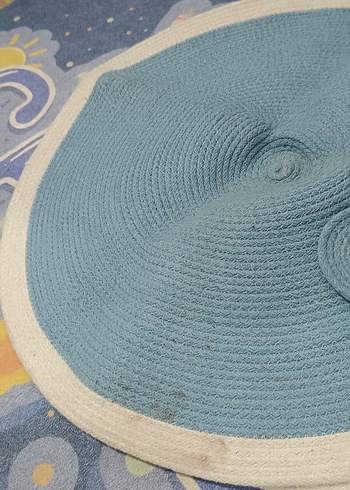 2li Mavi Panda Figürlü Çocuk Halısı - Görsel 7