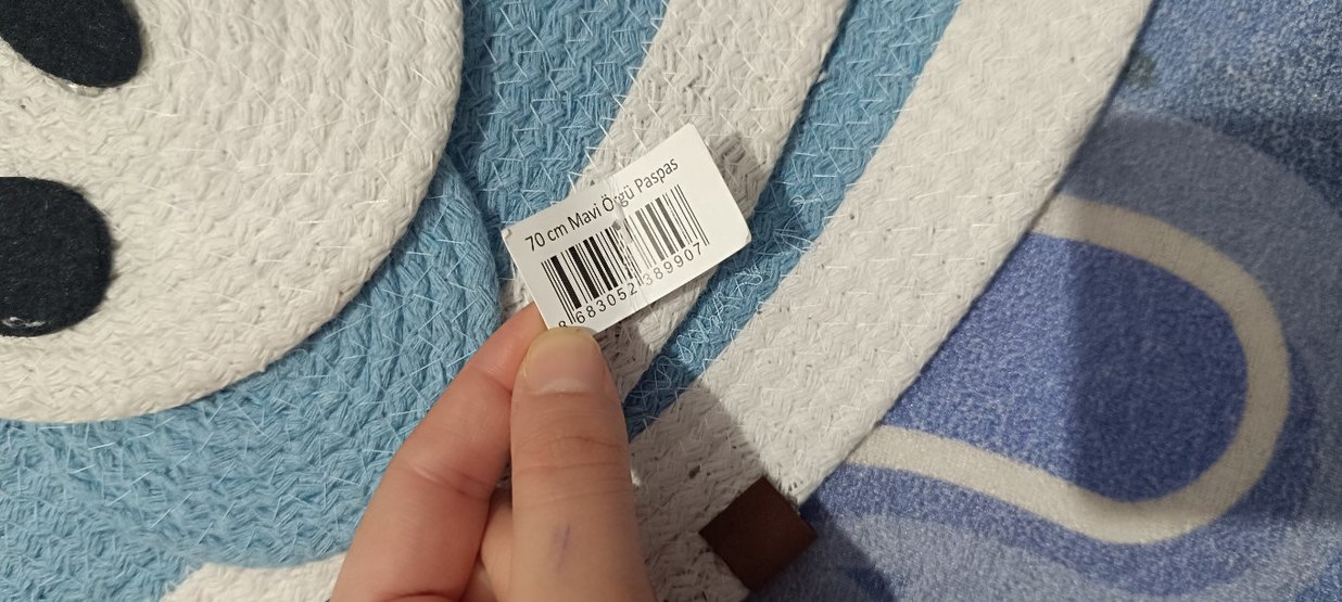 2li Mavi Panda Figürlü Çocuk Halısı - Görsel 3