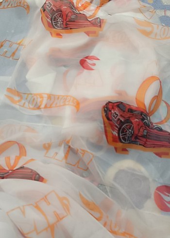 3'lü orjinal Hotwheels Tül Perde - Görsel 2