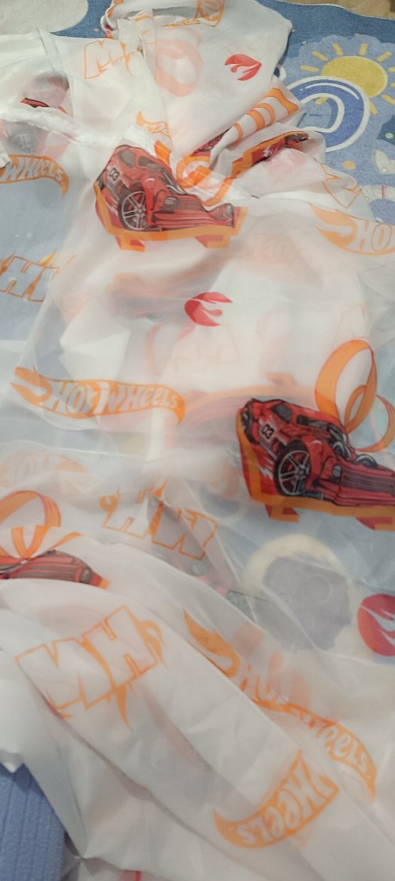 3'lü orjinal Hotwheels Tül Perde - Görsel 2