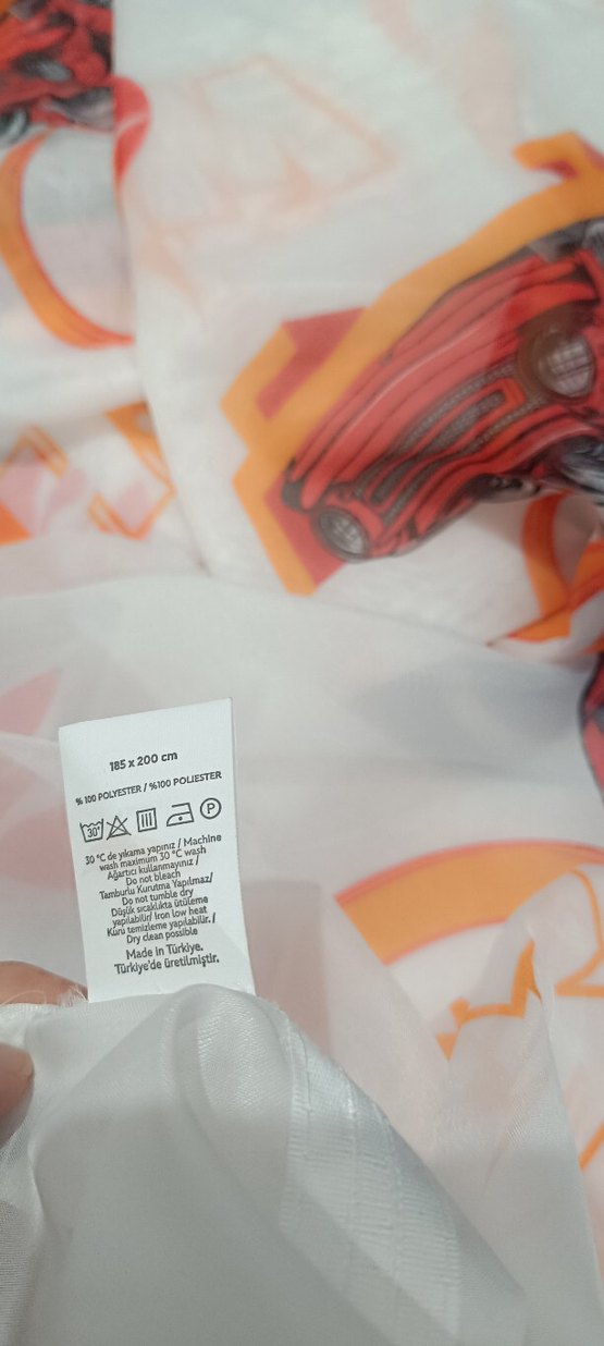 3'lü orjinal Hotwheels Tül Perde - Görsel 3