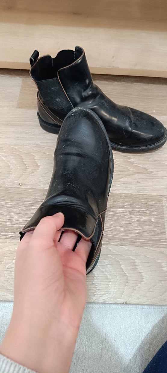 Kahverengi Deri Kadın Dolgu Topuk Bot - Görsel 2