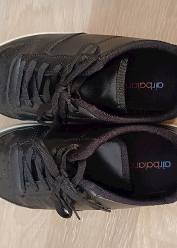 Siyah Dolgu Topuklu Spor Ayakkabı - Görsel 4