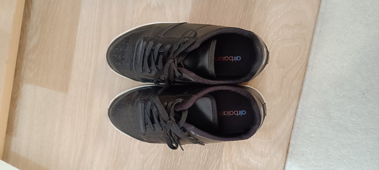 Siyah Dolgu Topuklu Spor Ayakkabı - Görsel 4