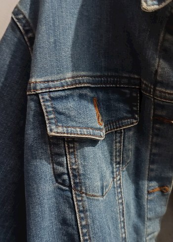 Kadın Mavi Denim Ceket - Görsel 3