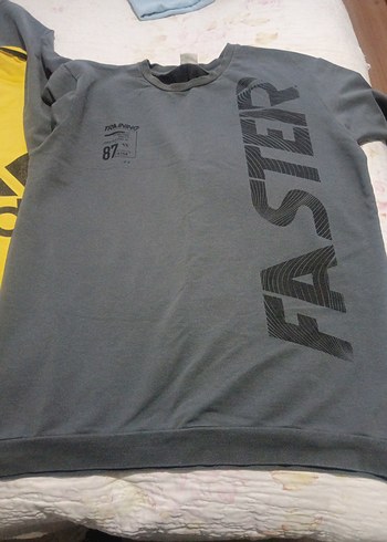 Gri Erkek çocuk Sweatshirt, Rahat Kesim, Uzun Kollu - Görsel 5