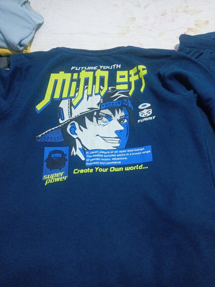 Erkek Çocuk Lacivert Baskılı eşofman takımı - Görsel 2