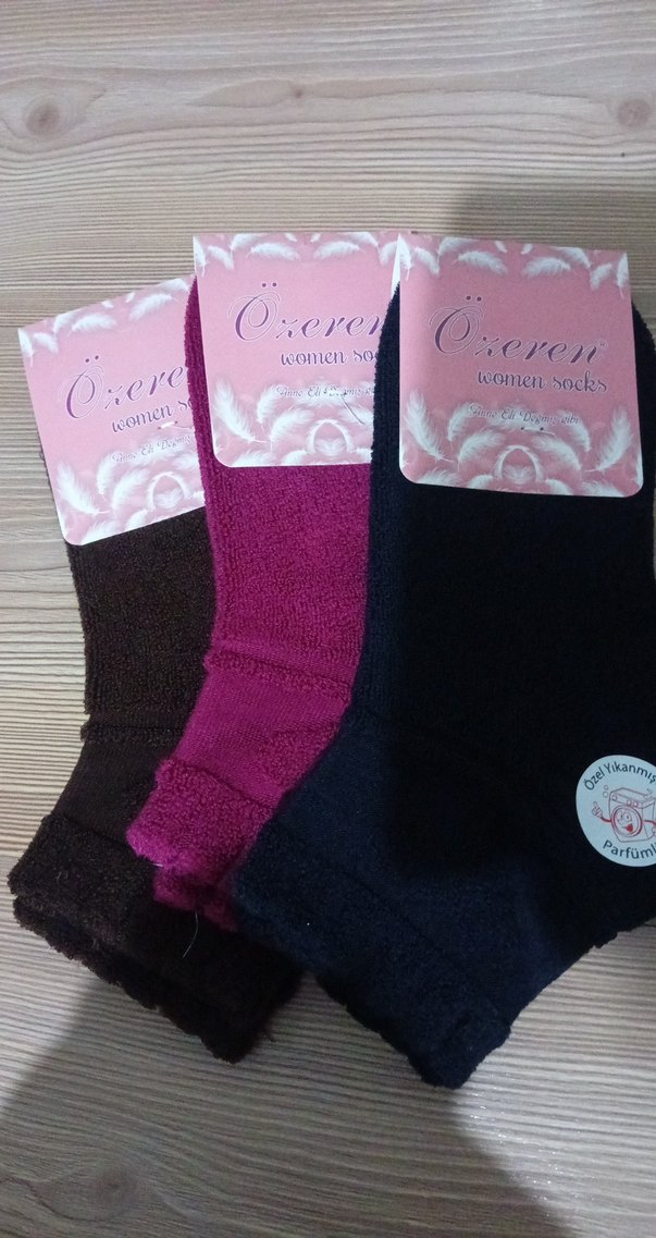 Kadın  ters havlu Çorap - Görsel 5