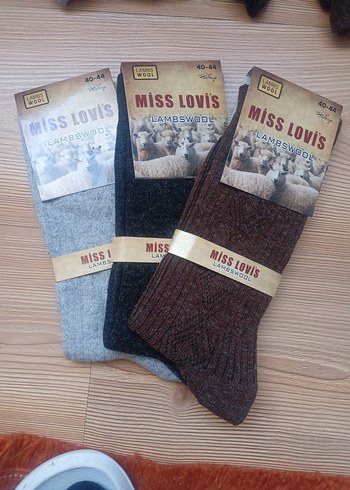 Miss Lambs Yünlü erkek çorabı - Görsel 6