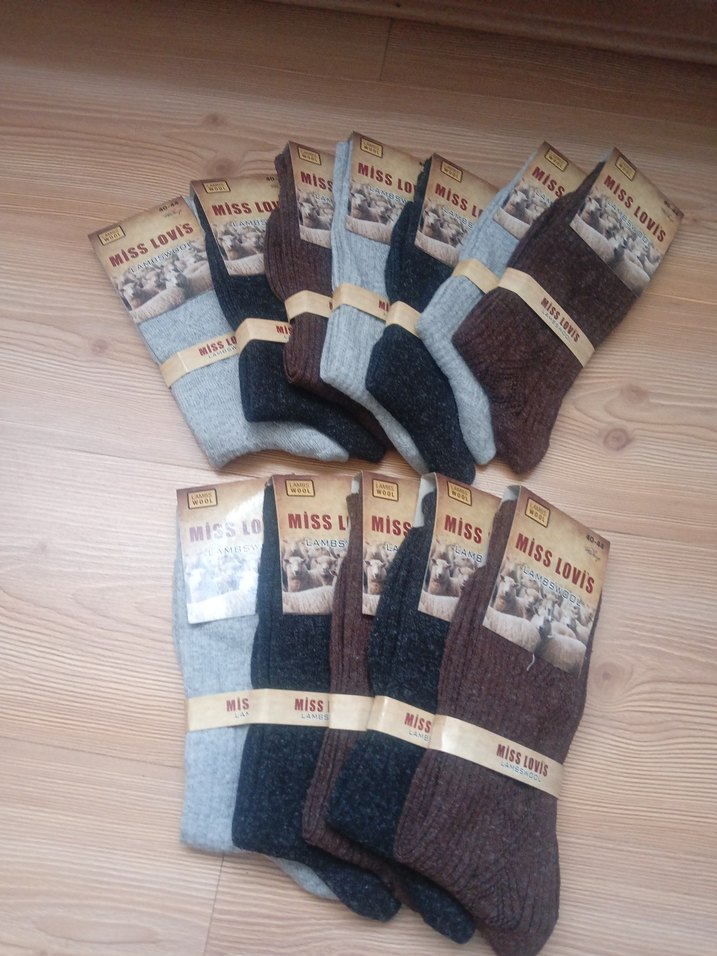 Miss Lambs Yünlü  erkek çorabı - Görsel 4