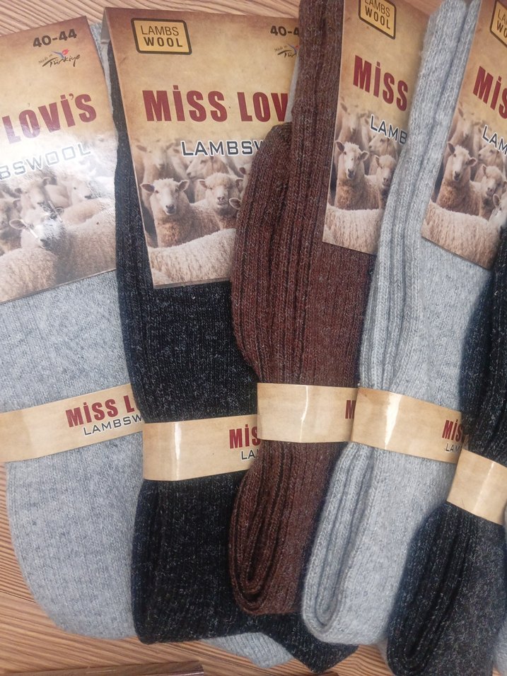 Miss Lambs Yünlü  erkek çorabı - Görsel 3