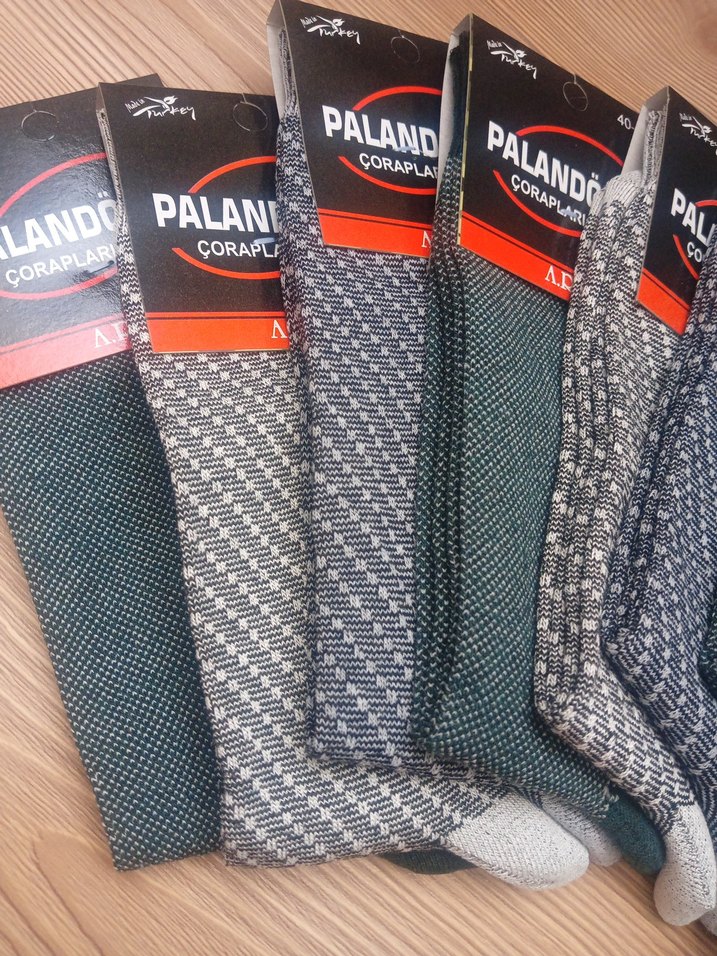 Erkek  pamuklu mevsimlik rahat çorap - Görsel 2
