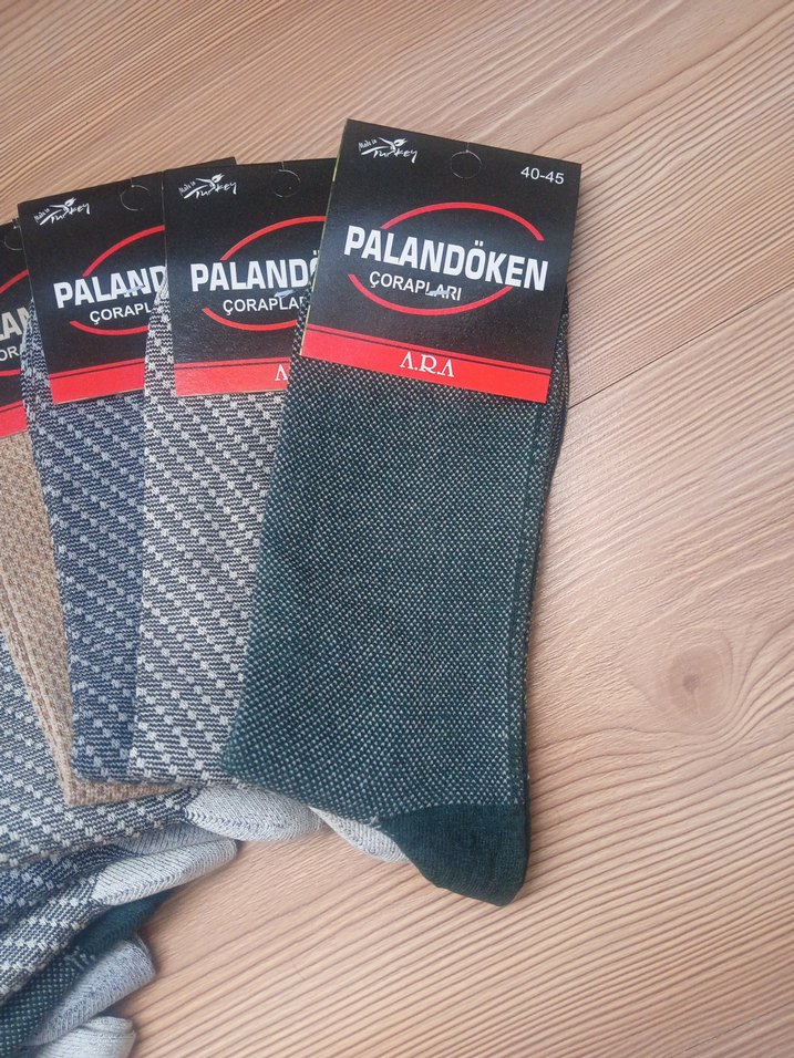 Erkek  pamuklu mevsimlik rahat çorap - Görsel 3