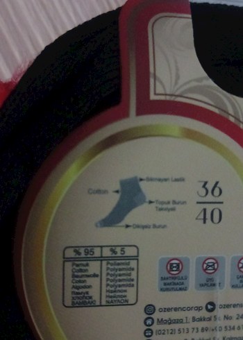 Boncuklu Kadın çorap - Görsel 5