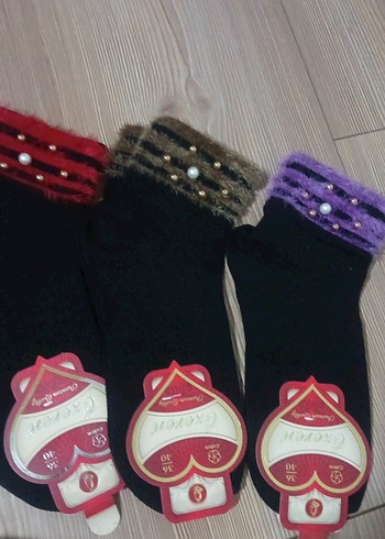 Boncuklu Kadın çorap - Görsel 3