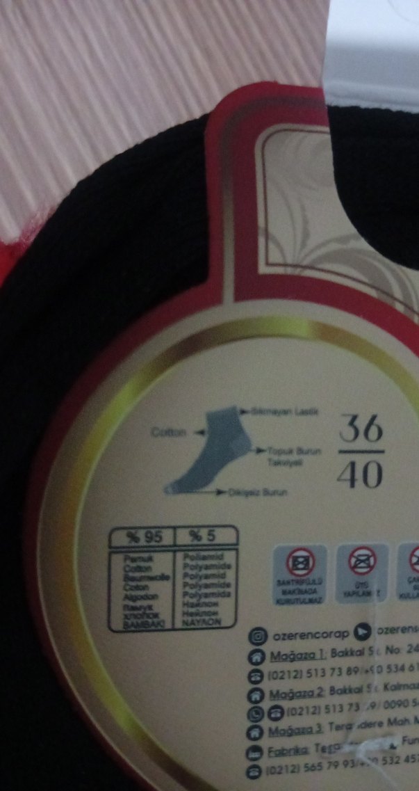 Boncuklu  Kadın çorap - Görsel 5