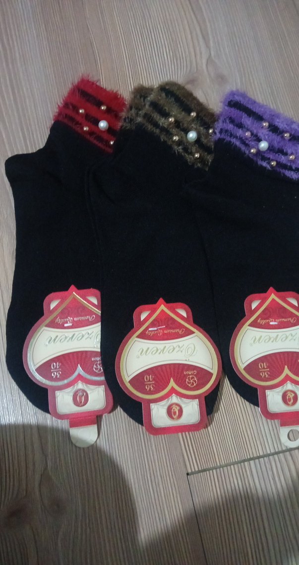 Boncuklu  Kadın çorap - Görsel 2