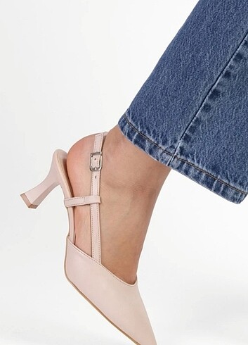 39 Beden ten rengi Renk Shoeberry Kadın Seros Ten Cilt Stiletto