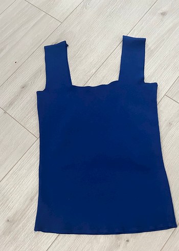 Mavi Basic Kadın Askısız Atlet