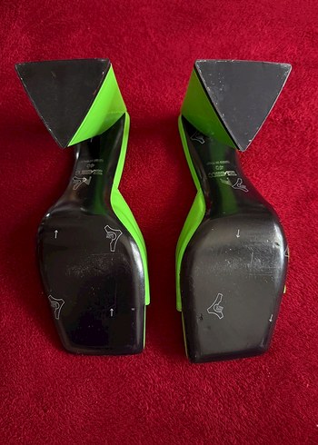 The attico marka Yeşil Kadın Topuklu Terlik - Görsel 5