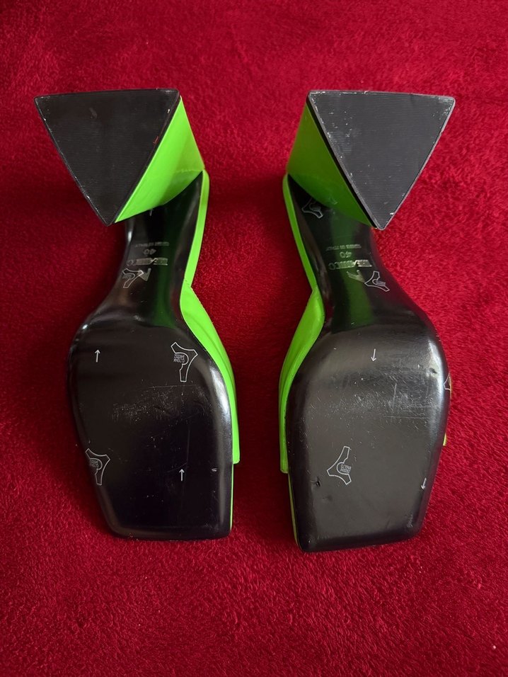 The attico marka Yeşil Kadın Topuklu Terlik - Görsel 5