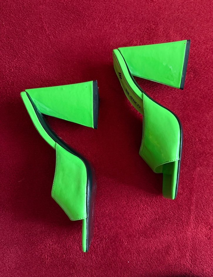 The attico marka Yeşil Kadın Topuklu Terlik - Görsel 4