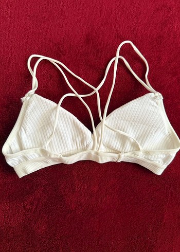 Beyaz İnce Askılı Kadın Bralet - Görsel 2