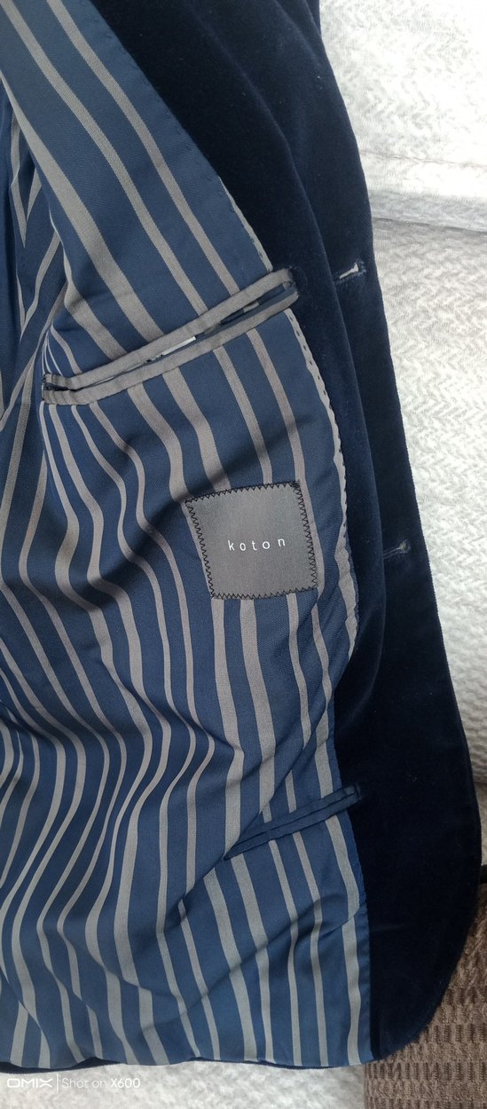 Lacivert Erkek Düz Düğmeli  Ceket - Görsel 3