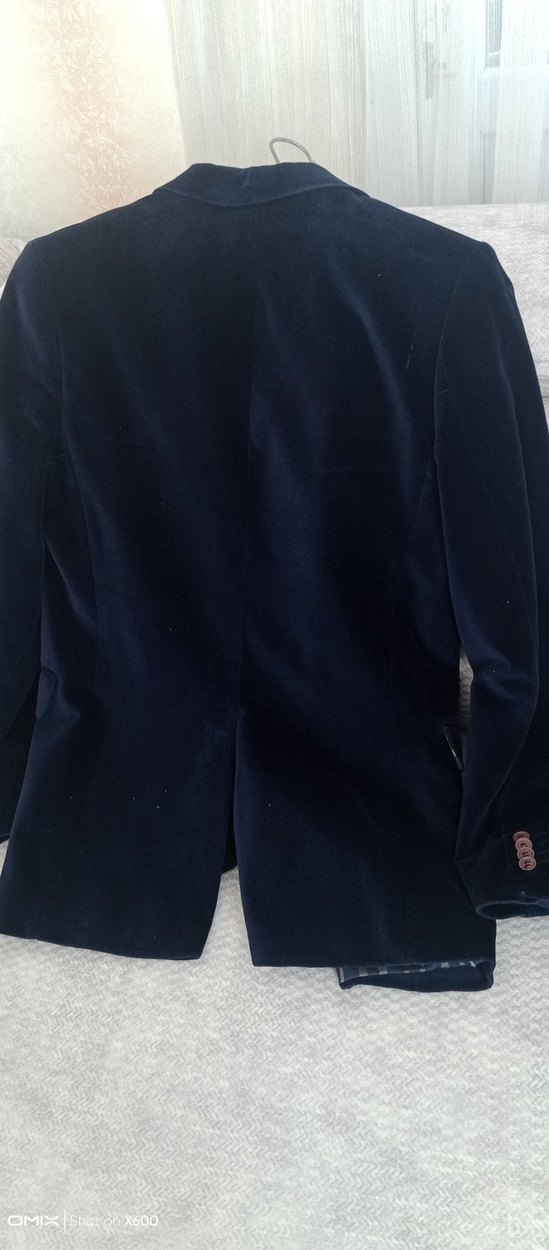 Lacivert Erkek Düz Düğmeli  Ceket - Görsel 5