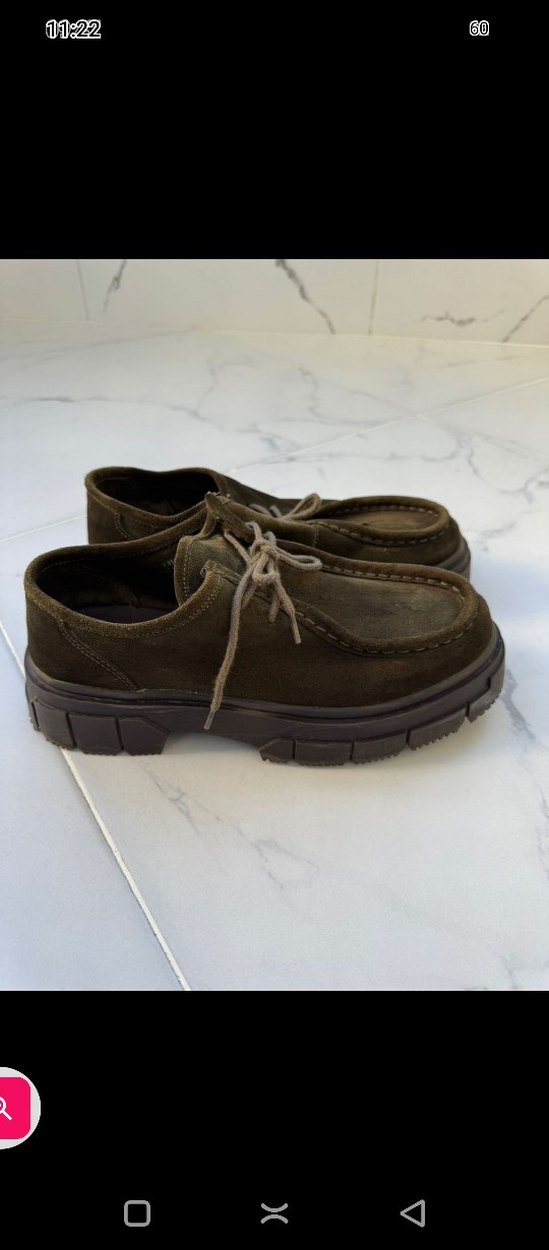 YÜKSEK TABAN HAKİ SÜET DERİ AYAKKABI - Görsel 2