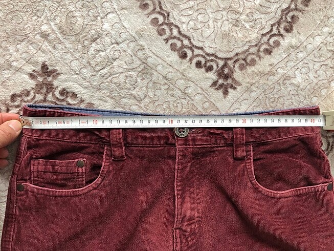 Beden Renk Pantolon kadife LCW x brown-Bordeaux