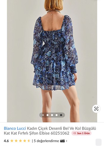 Zara Bianco Lucci Çiçek Desenli Kat Kat Elbise