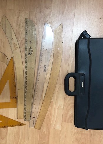 Ahşap ve Plastik Cetvel Seti ve Çanta - Görsel 2