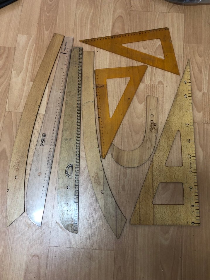 Ahşap ve Plastik Cetvel Seti ve Çanta - Görsel 3