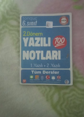 6. Sınıf Yazılı Notları