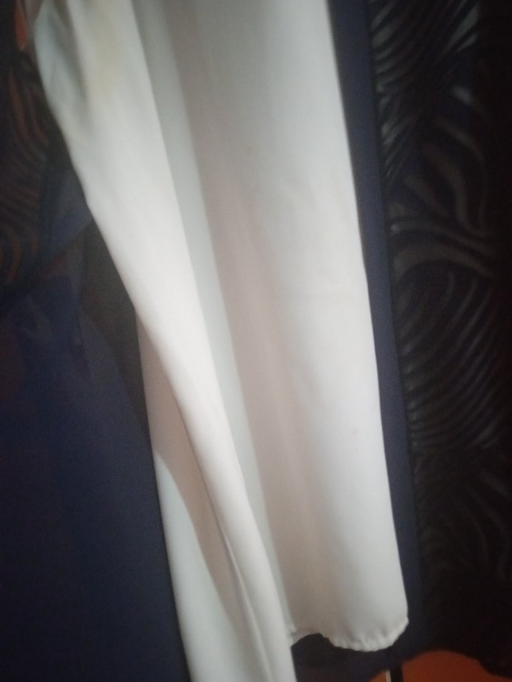 Zincir Detaylı V Yaka Uzun Abiye tunik - Görsel 4