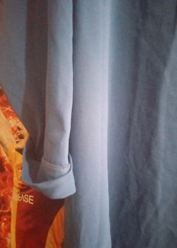 Mavi Keten Kadın Kısa Kollu Basic Tişört - Görsel 5