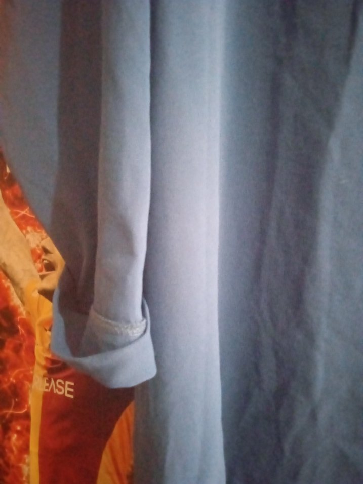 Mavi Keten Kadın Kısa Kollu Basic Tişört - Görsel 5