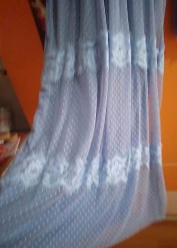 Bohem Rüzgârı Uzun Kollu Mavi Elbise - Görsel 3