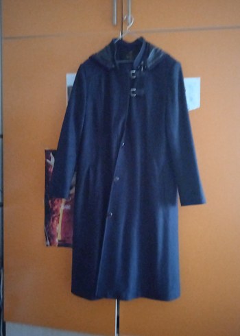 Mavi Midi Tesettür Kaban - Görsel 2