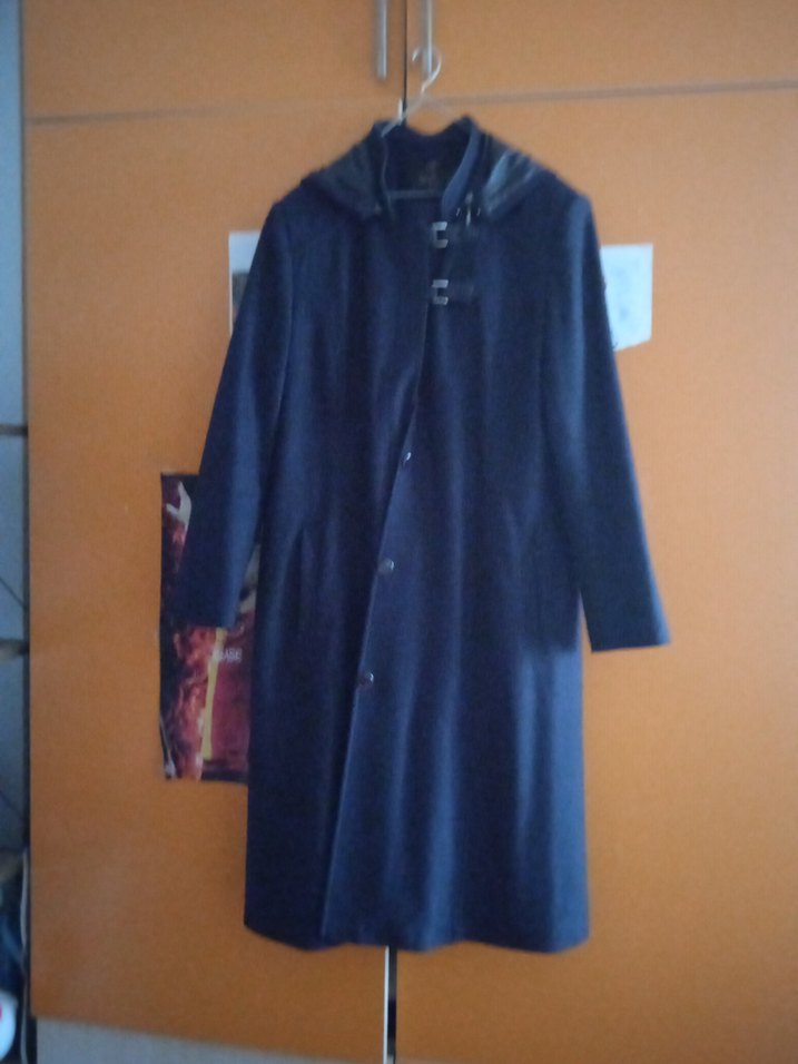 Mavi Midi Tesettür Kaban - Görsel 2