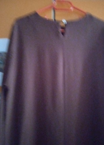 Kadın Uzun Kahverengi Bohem tunik - Görsel 4