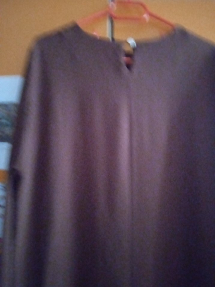 Kadın Uzun Kahverengi Bohem tunik - Görsel 4