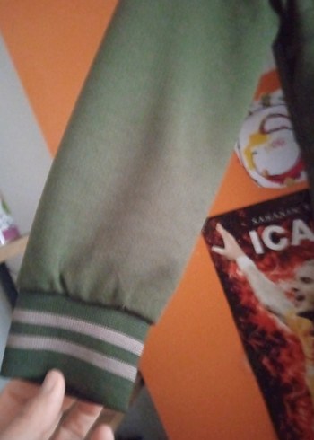 hakiUzun i Fermuarlı kapşonlu kap - Görsel 4