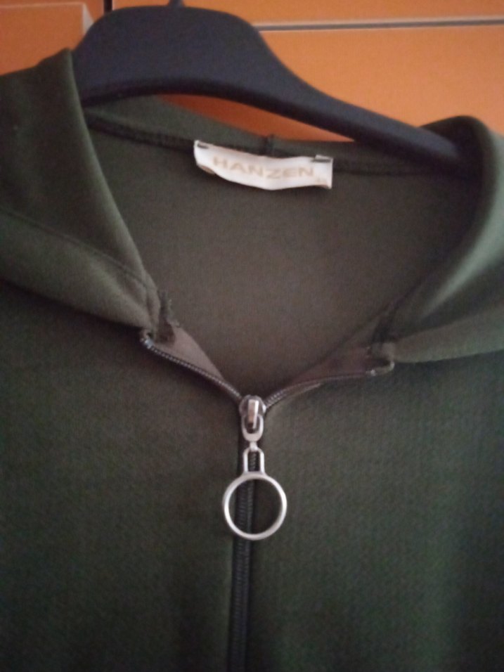 hakiUzun i Fermuarlı kapşonlu kap - Görsel 2