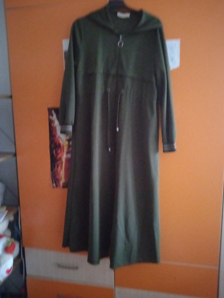 hakiUzun i Fermuarlı kapşonlu kap - Görsel 5