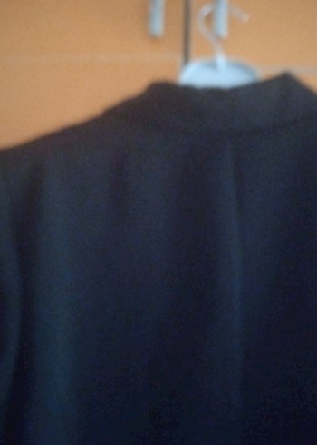 Siyah Düğmeli Kadın Blazer Ceket - Görsel 3