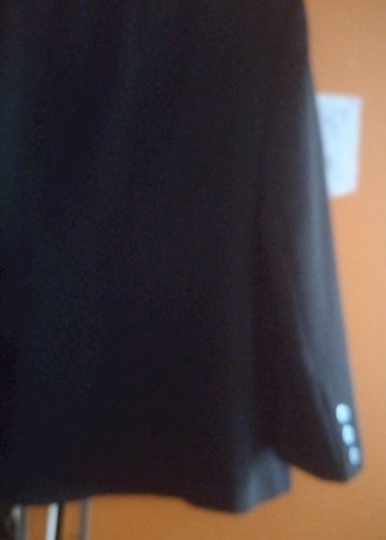 Siyah Düğmeli Kadın Blazer Ceket - Görsel 5