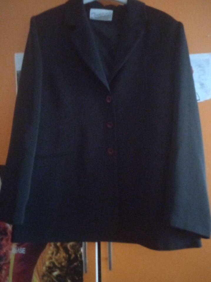 Siyah Düğmeli Kadın Blazer Ceket - Görsel 2